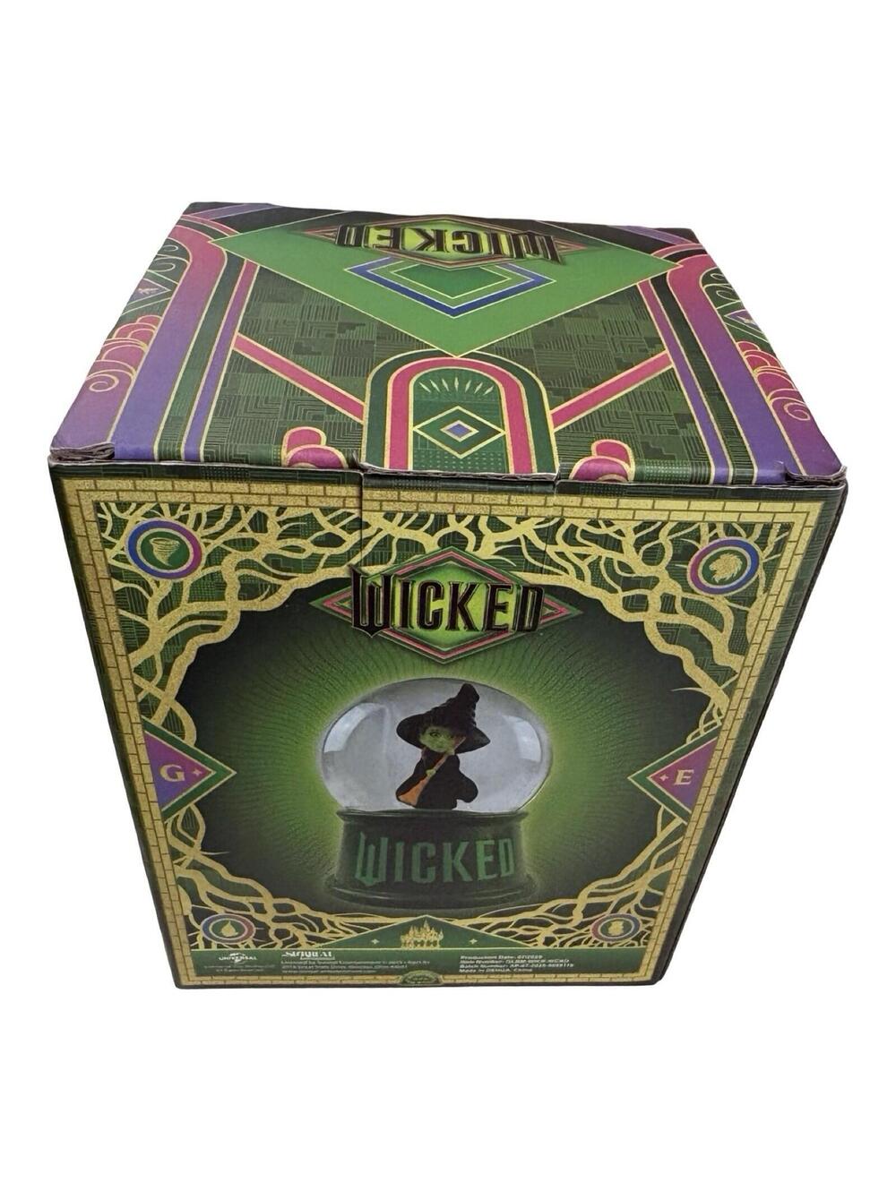 Wicked  The Movie Mini Snow Globe  Bad Witch Elfaba New In Box